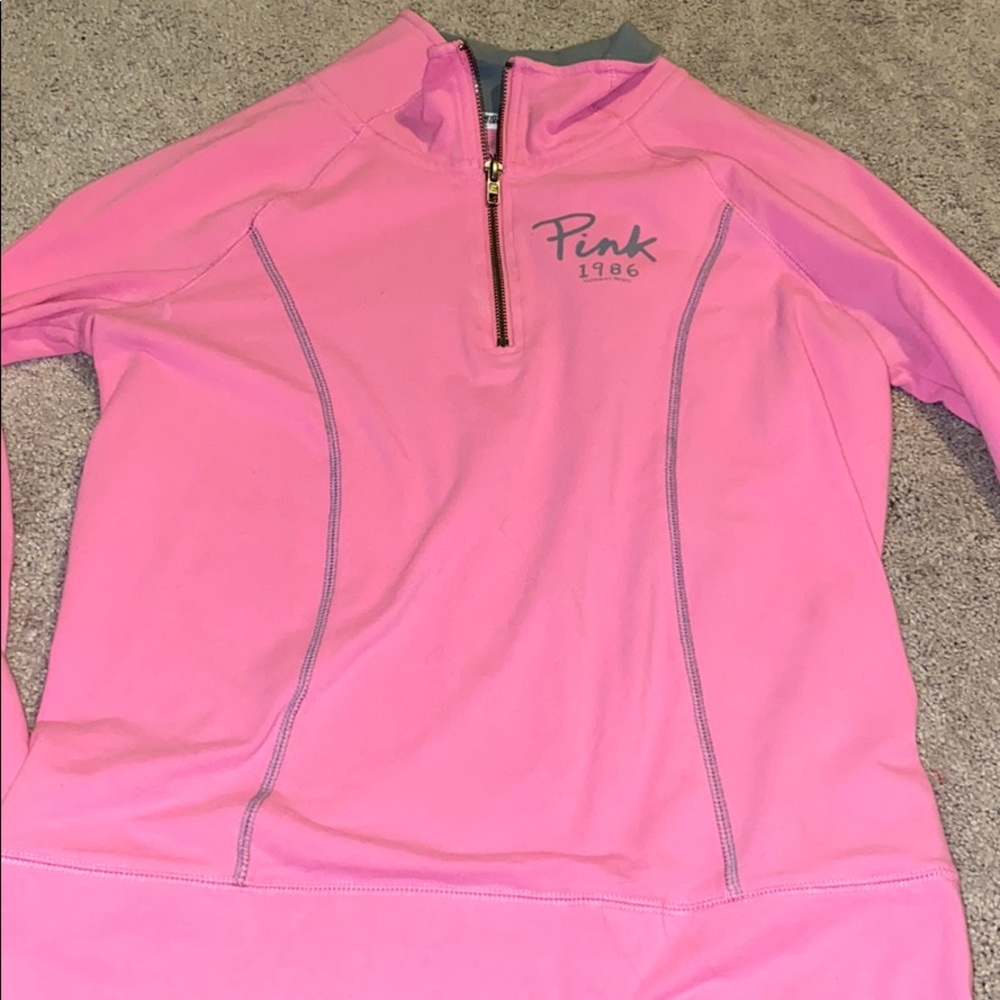 PINK QUARTER ZIP